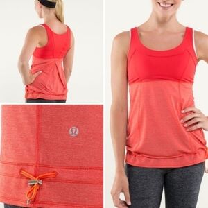 Lululemon Run: Ta Ta Topper Love Red size 6